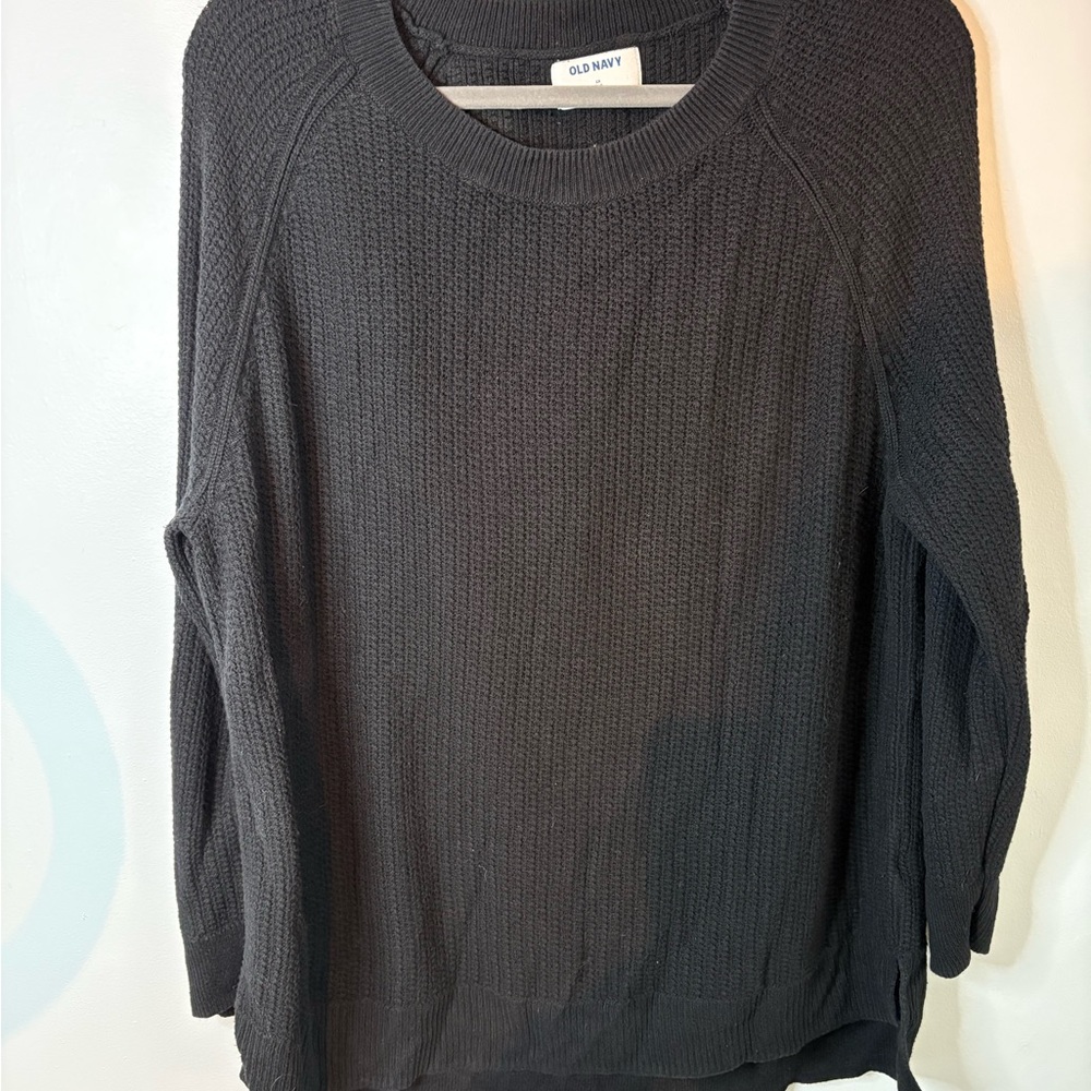Old Navy Charcoal Knit Pullover